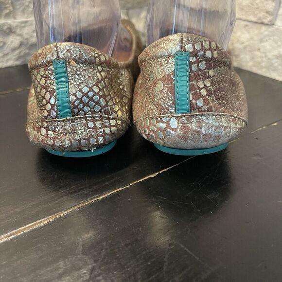 Tieks Wild Copper Ballet Flats Shoes Women Teal Bronze Size 8 - Picture 5 of 13
